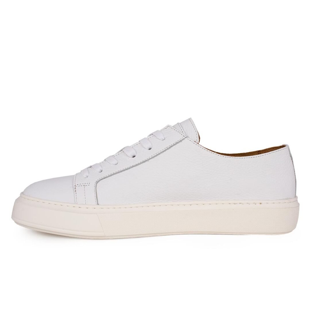 PERLAMODA ΑΝΔΡΙΚΑ ΔΕΡΜΑΤΙΝΑ SNEAKERS 7171875 GUTTI WHITE - Image 3