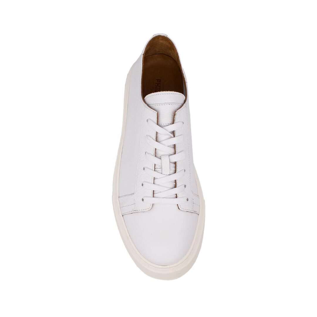 PERLAMODA ΑΝΔΡΙΚΑ ΔΕΡΜΑΤΙΝΑ SNEAKERS 7171875 GUTTI WHITE - Image 5