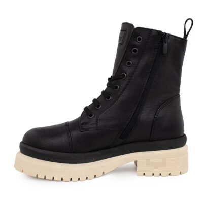 ROBINSON SHOES ΓΥΝΑΙΚΕΙΑ ΔΕΡΜΑΤΙΝΑ ΑΡΒΥΛΑΚΙΑ 113055 ΜΑΥΡΑ - Image 3