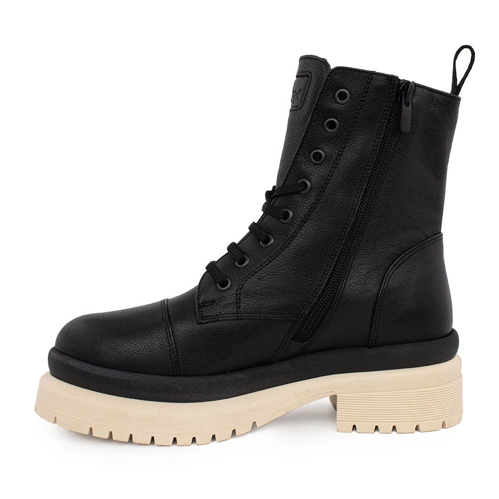 ROBINSON SHOES ΓΥΝΑΙΚΕΙΑ ΔΕΡΜΑΤΙΝΑ ΑΡΒΥΛΑΚΙΑ 113055 ΜΑΥΡΑ - Image 3