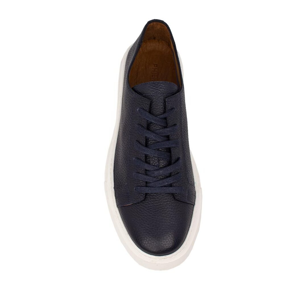 PERLAMODA ΑΝΔΡΙΚΑ ΔΕΡΜΑΤΙΝΑ SNEAKERS 7171875 GUTTI NAVY - Image 5