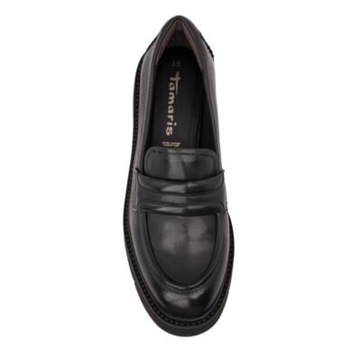 TAMARIS ΓΥΝΑΙΚΕΙΑ ΔΕΡΜΑΤΙΝΑ LOAFERS 1-24727-43 003 BLACK LEATHER - Image 6