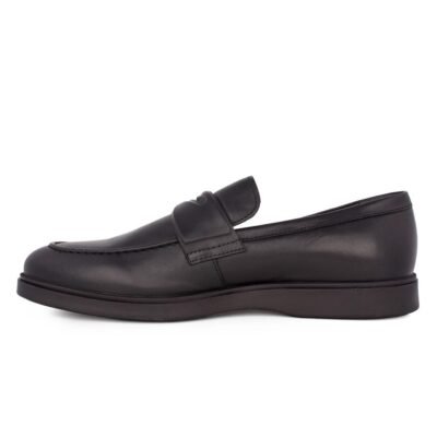 BOSS SHOES ΑΝΔΡΙΚΑ ΔΕΡΜΑΤΙΝΑ LOAFERS A7537 BLACK MARINO - Image 3