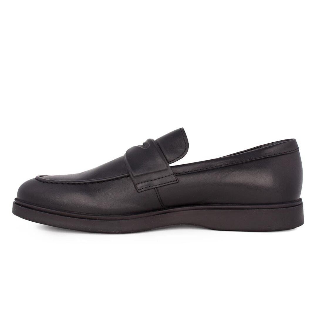 BOSS SHOES ΑΝΔΡΙΚΑ ΔΕΡΜΑΤΙΝΑ LOAFERS A7537 BLACK MARINO - Image 3