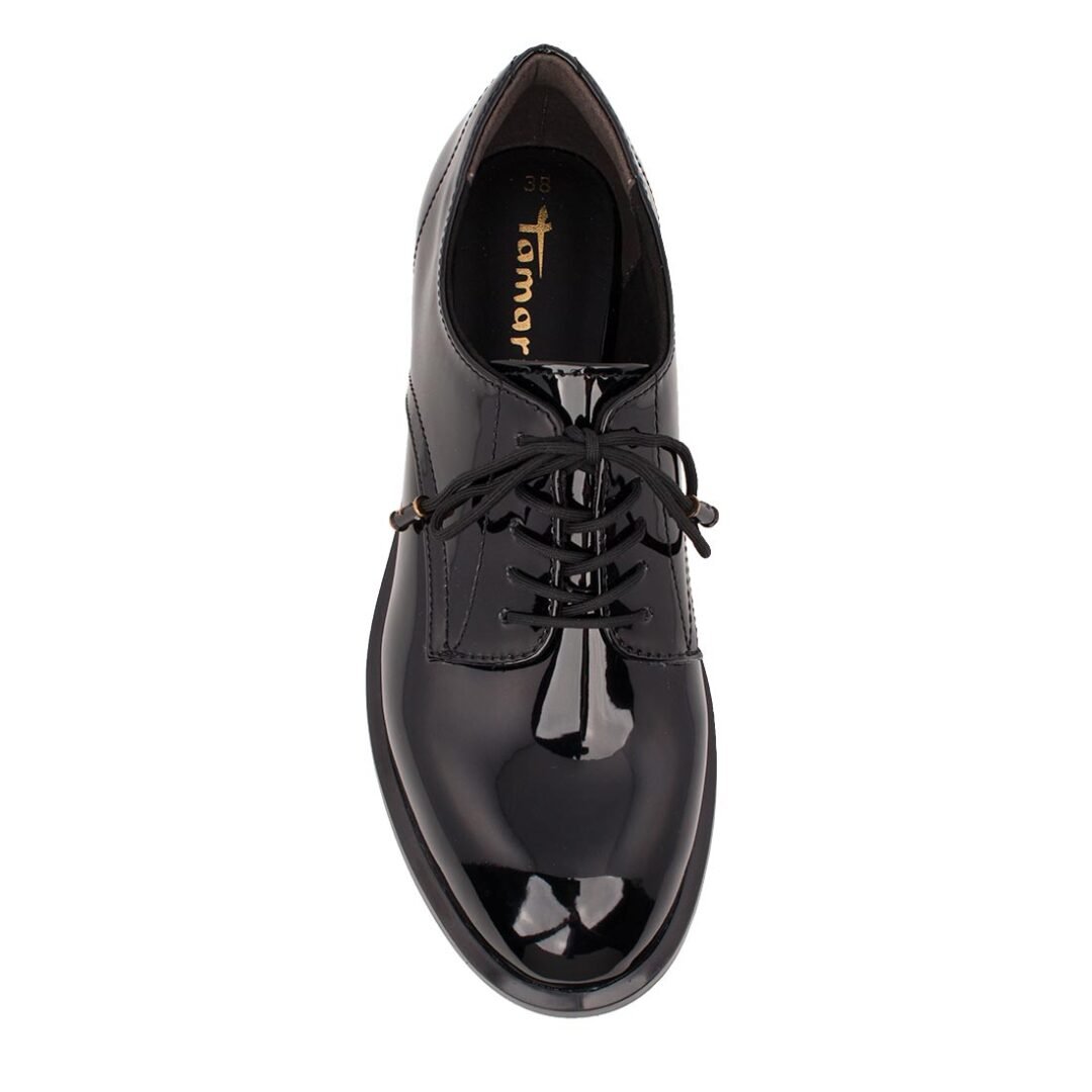 TAMARIS ΓΥΝΑΙΚΕΙΑ OXFORD 1-23315-43 018 BLACK PATENT - Image 5