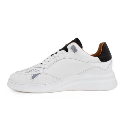 PERLAMODA ΑΝΔΡΙΚΑ ΔΕΡΜΑΤΙΝΑ XLight SNEAKERS PRESIDENT 200.0 ΛΕΥΚΑ - Image 3