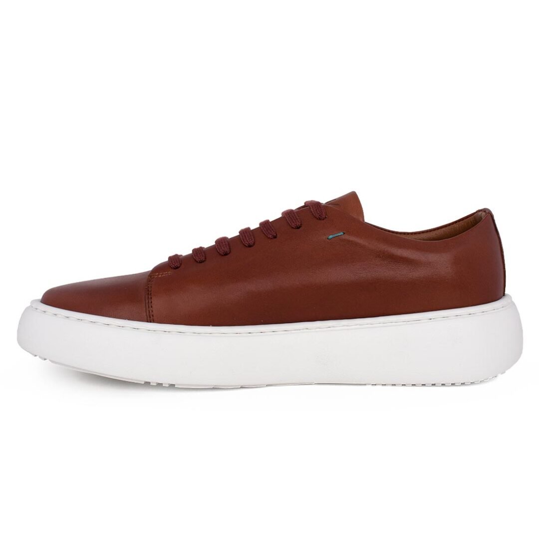 KRICKET ΑΝΔΡΙΚΑ ΔΕΡΜΑΤΙΝΑ EXTRALIGHT SNEAKERS 24K-4030-4 COGNAC - Image 3