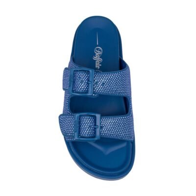 BUFFALO ΓΥΝΑΙΚΕΙΑ SLIDES SOL ARI GLAM BLUE GLITTER - Image 5