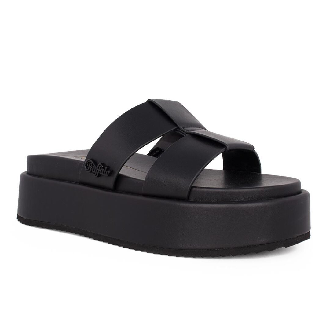 BUFFALO ΓΥΝΑΙΚΕΙΕΣ FLATFORM ΠΑΝΤΟΦΛΕΣ NOA MULE BLACK - Image 2