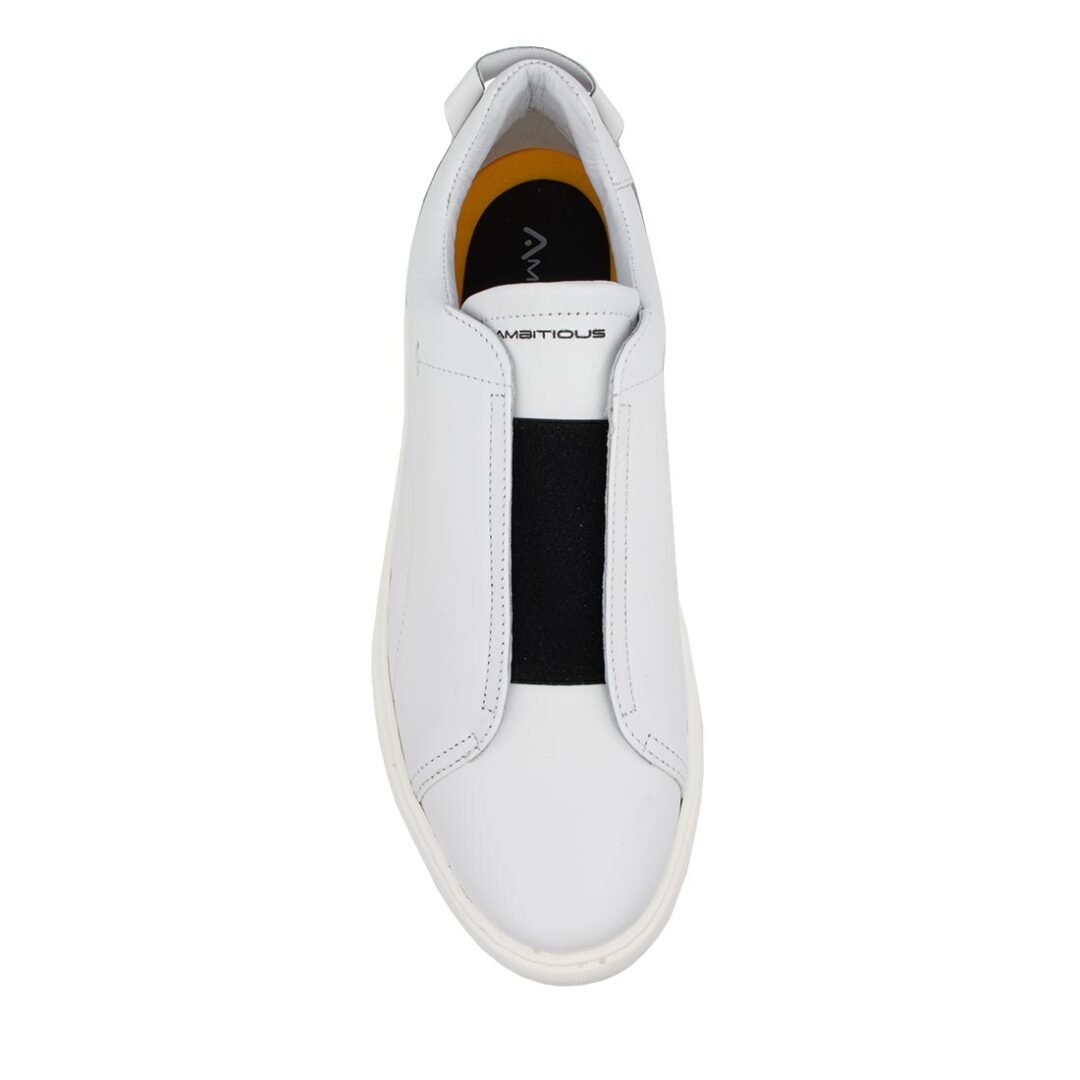 AMBITIOUS ΑΝΔΡΙΚΑ ΔΕΡΜΑΤΙΝΑ XLight SNEAKERS 10441A-4838A WHITE - Image 5