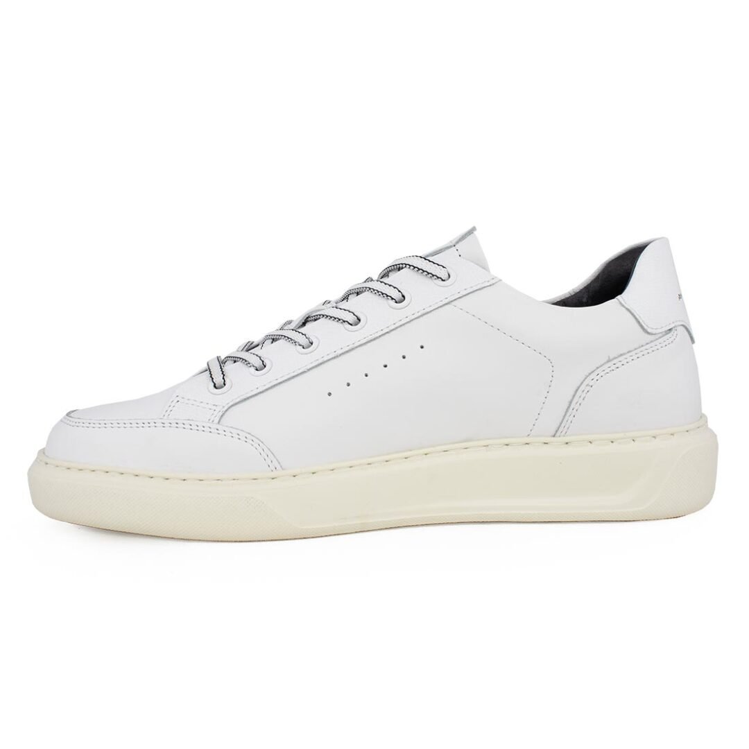 AMBITIOUS ΑΝΔΡΙΚΑ ΔΕΡΜΑΤΙΝΑ XLight SNEAKERS 12861-4838A WHITE - Image 3