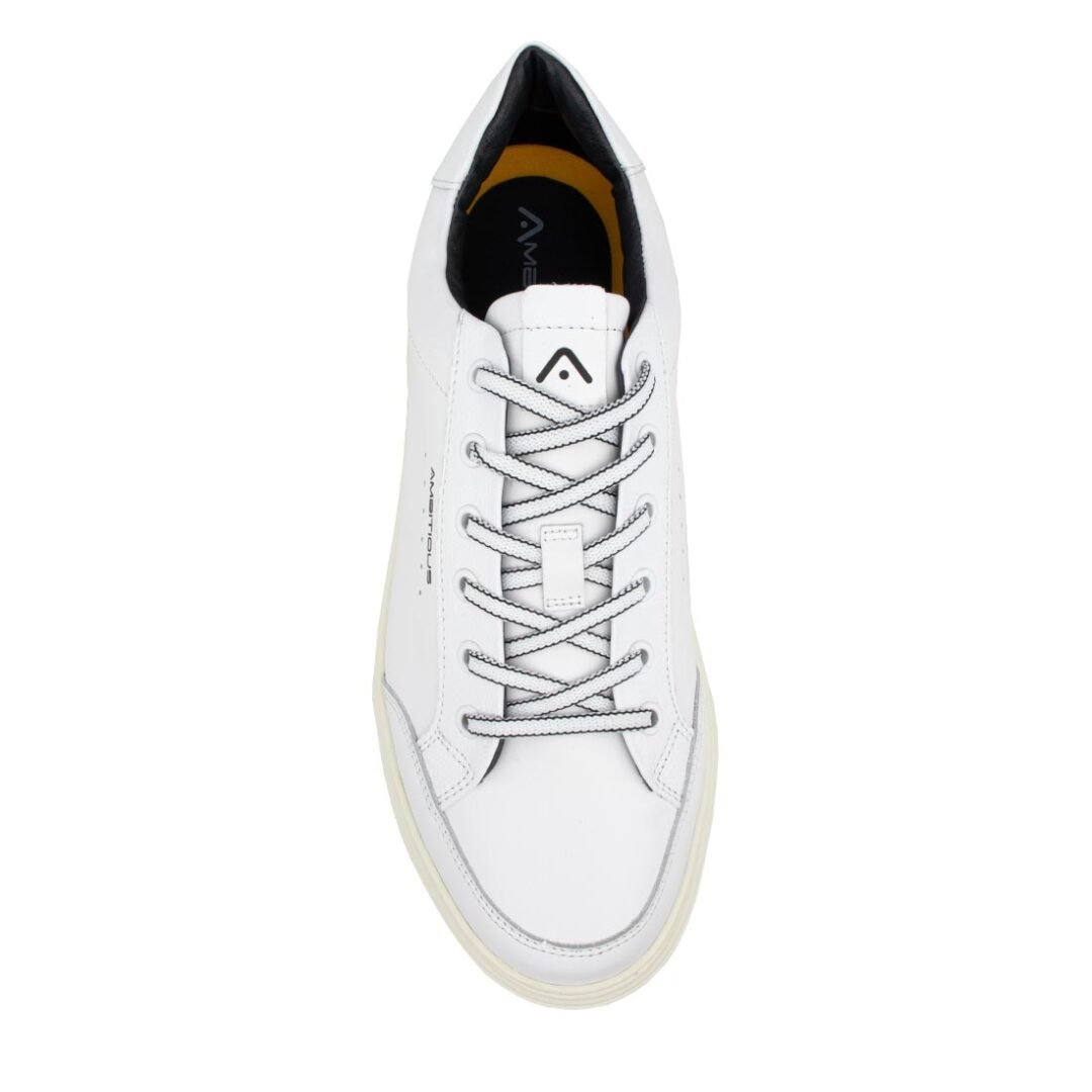 AMBITIOUS ΑΝΔΡΙΚΑ ΔΕΡΜΑΤΙΝΑ XLight SNEAKERS 12861-4838A WHITE - Image 6