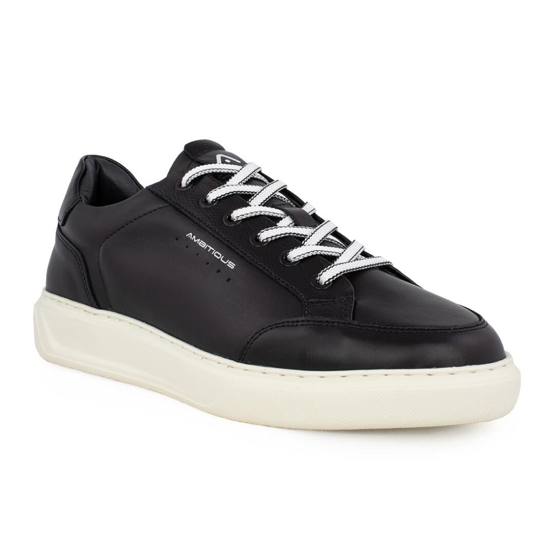 AMBITIOUS ΑΝΔΡΙΚΑ ΔΕΡΜΑΤΙΝΑ XLight SNEAKERS 12861-4848A BLACK - Image 2