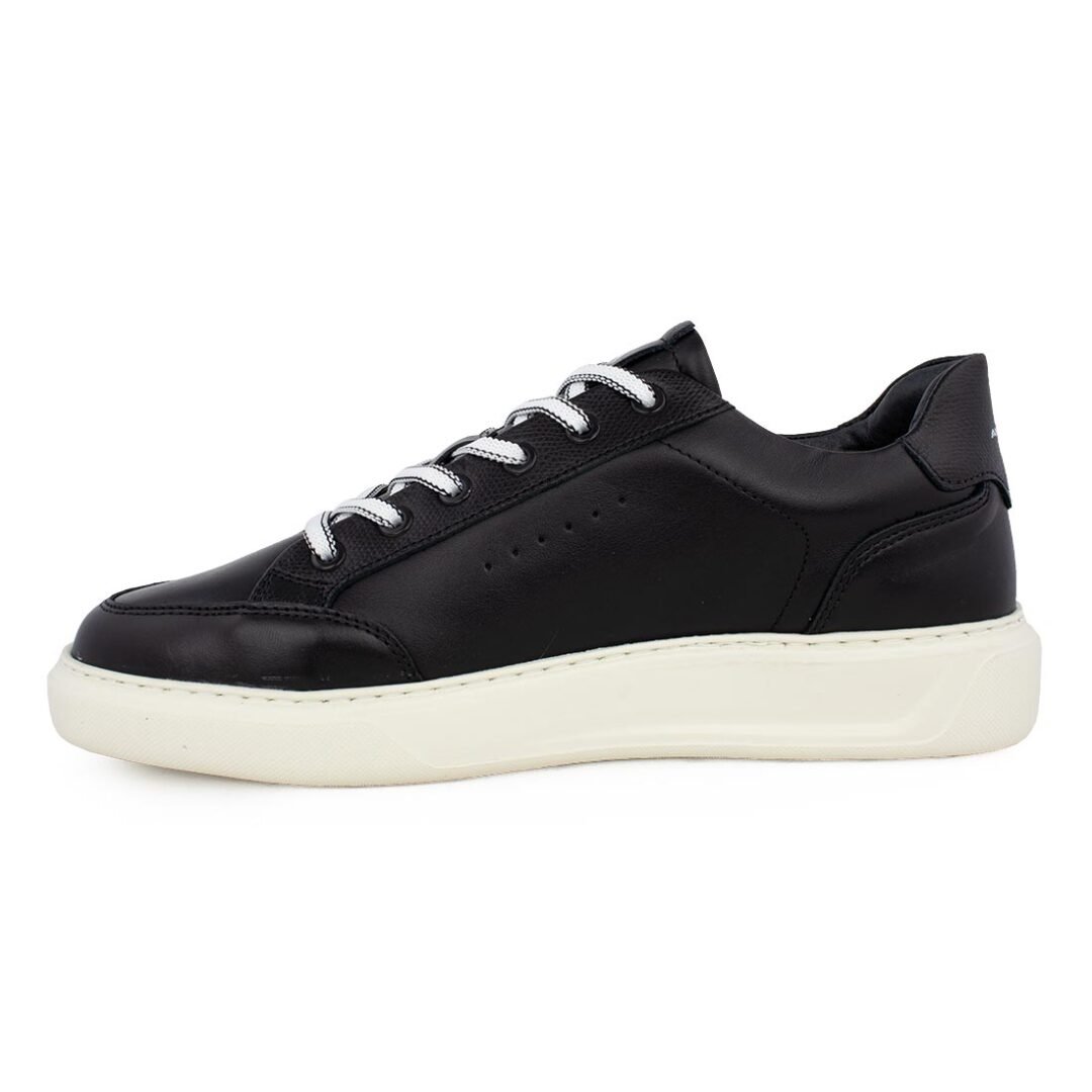 AMBITIOUS ΑΝΔΡΙΚΑ ΔΕΡΜΑΤΙΝΑ XLight SNEAKERS 12861-4848A BLACK - Image 3
