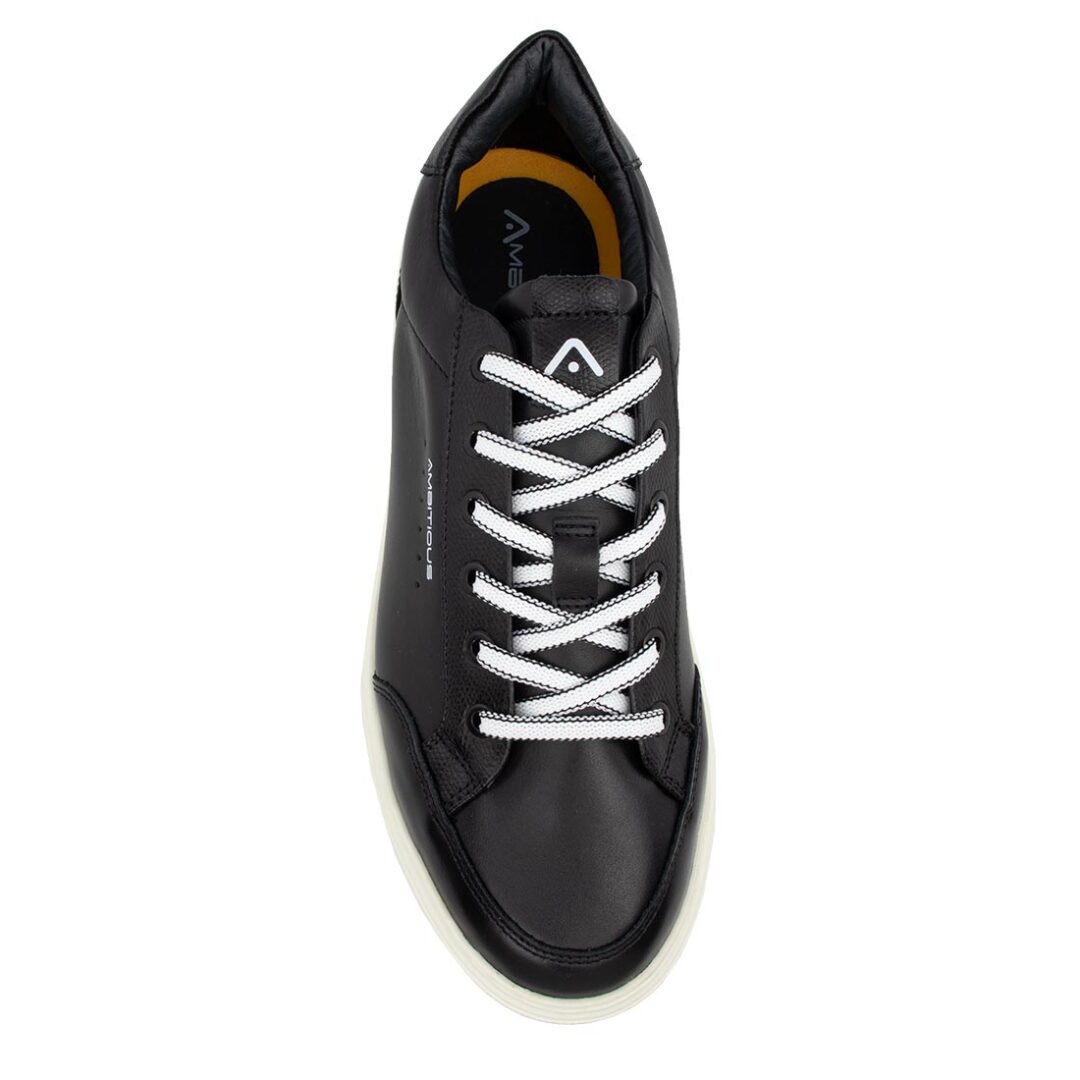 AMBITIOUS ΑΝΔΡΙΚΑ ΔΕΡΜΑΤΙΝΑ XLight SNEAKERS 12861-4848A BLACK - Image 6