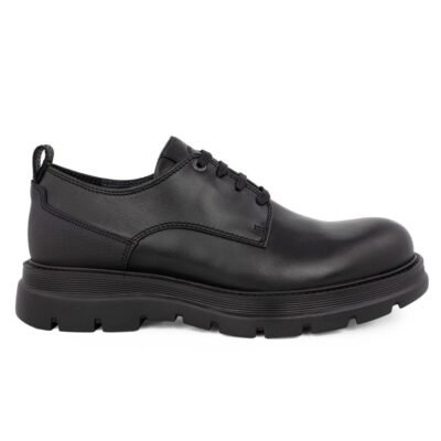 AMBITIOUS ΑΝΔΡΙΚΑ ΔΕΡΜΑΤΙΝΑ XLight OXFORD SHOES 11757-6546AM ΜΑΥΡΑ