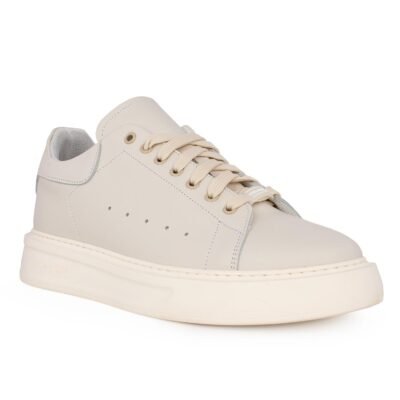 PERLAMODA ΑΝΔΡΙΚΑ ΔΕΡΜΑΤΙΝΑ EXTRALIGHT SNEAKERS REY1TV OFF WHITE - Image 2