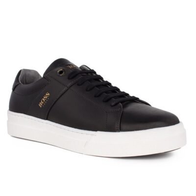 BOSS SHOES ΑΝΔΡΙΚΑ ΔΕΡΜΑΤΙΝΑ SNEAKERS AC121 BLACK GARDA - Image 2