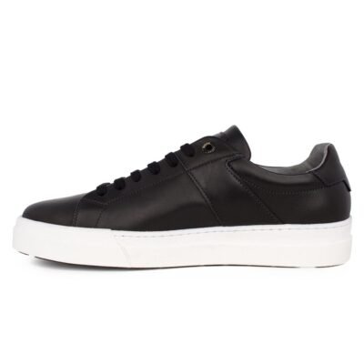 BOSS SHOES ΑΝΔΡΙΚΑ ΔΕΡΜΑΤΙΝΑ SNEAKERS AC121 BLACK GARDA - Image 3
