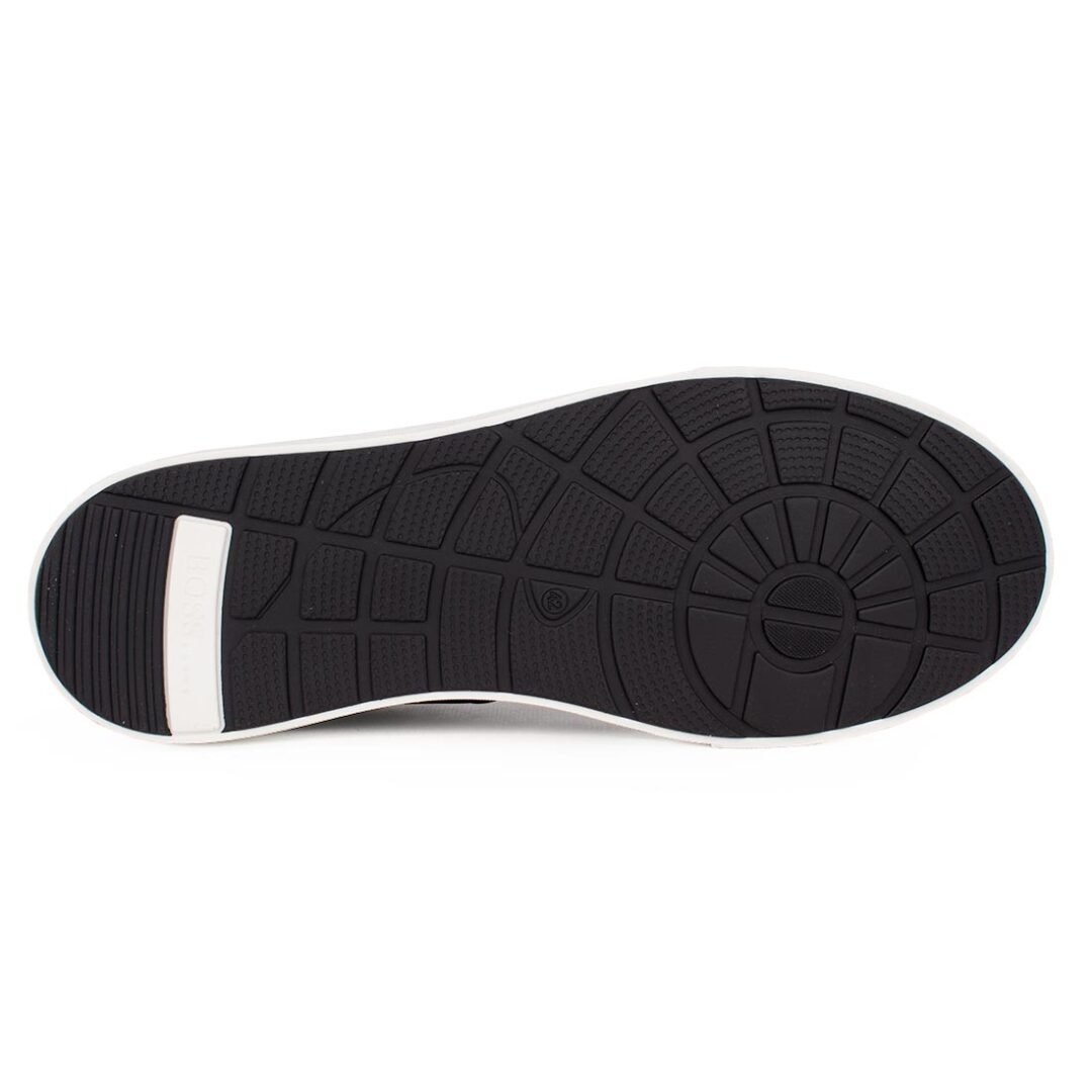 BOSS SHOES ΑΝΔΡΙΚΑ ΔΕΡΜΑΤΙΝΑ SNEAKERS AC121 BLACK GARDA - Image 4