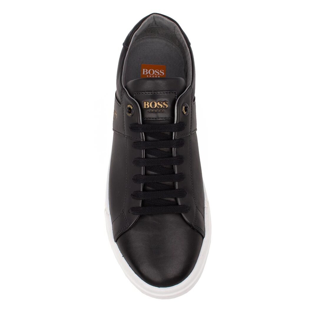 BOSS SHOES ΑΝΔΡΙΚΑ ΔΕΡΜΑΤΙΝΑ SNEAKERS AC121 BLACK GARDA - Image 5