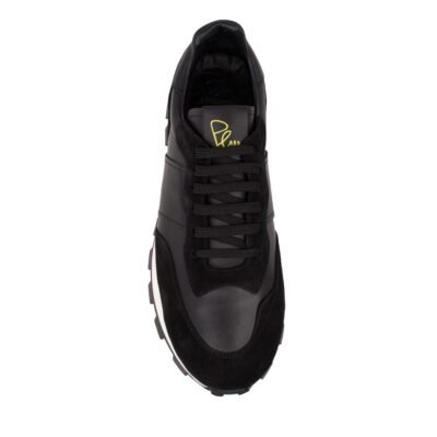PERLAMODA ΑΝΔΡΙΚΑ ΔΕΡΜΑΤΙΝΑ SNEAKERS 0209 BLACK - Image 6