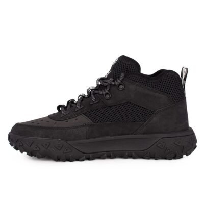 TIMBERLAND ΑΝΔΡΙΚΑ ΔΕΡΜΑΤΙΝΑ ΜΠΟΤΑΚΙΑ GREENSTRIDE MOTION 6 MID LACE HIKER BOOT JET BLACK 0A5VAC 015 - Image 3