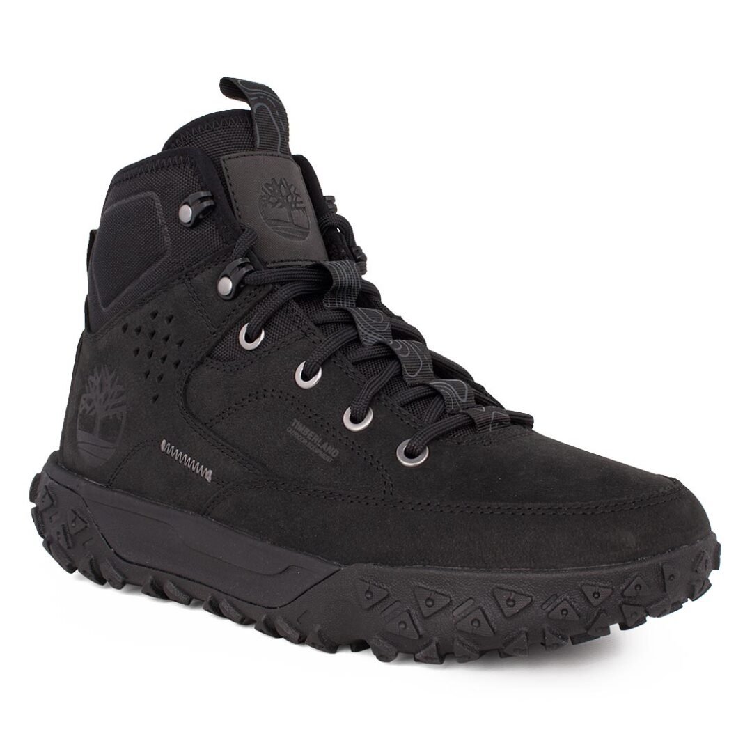 TIMBERLAND ΑΝΔΡΙΚΑ ΔΕΡΜΑΤΙΝΑ ΜΠΟΤΑΚΙΑ GREENSTRIDE MOTION 6 MID LACE HIKER BOOT JET BLACK 1A67P4 015 - Image 2