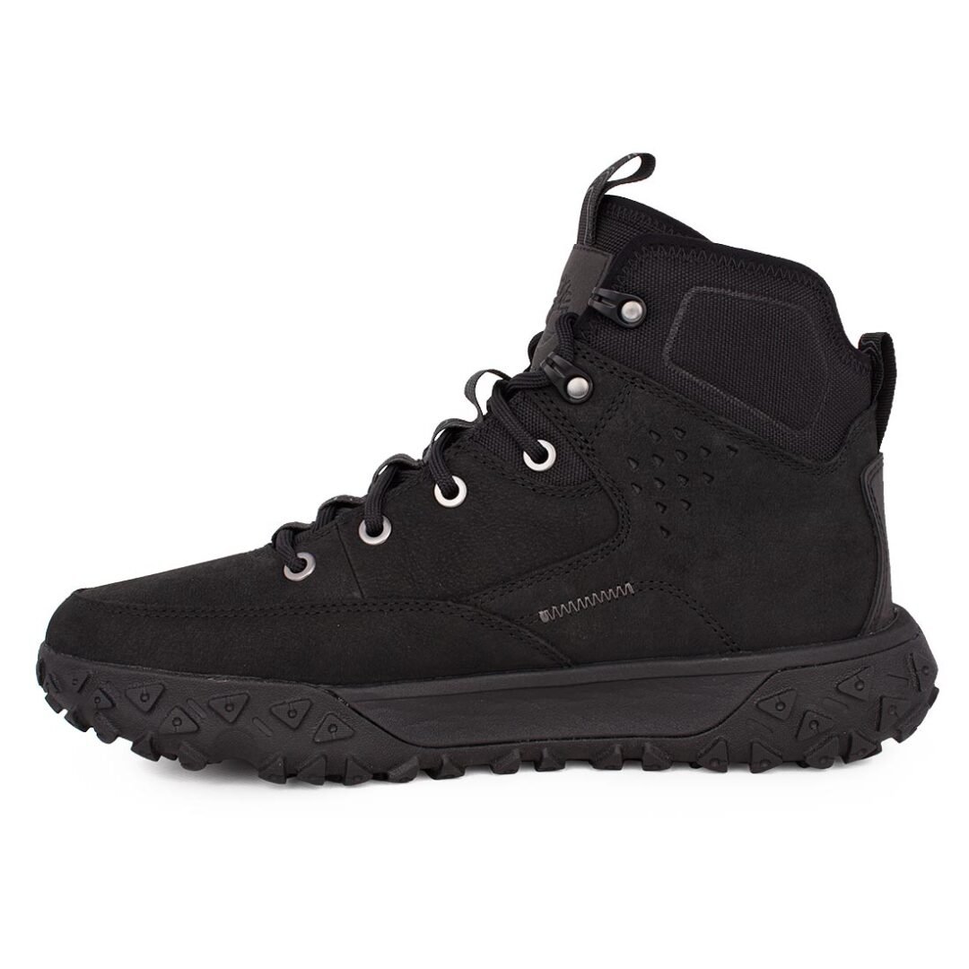 TIMBERLAND ΑΝΔΡΙΚΑ ΔΕΡΜΑΤΙΝΑ ΜΠΟΤΑΚΙΑ GREENSTRIDE MOTION 6 MID LACE HIKER BOOT JET BLACK 1A67P4 015 - Image 3