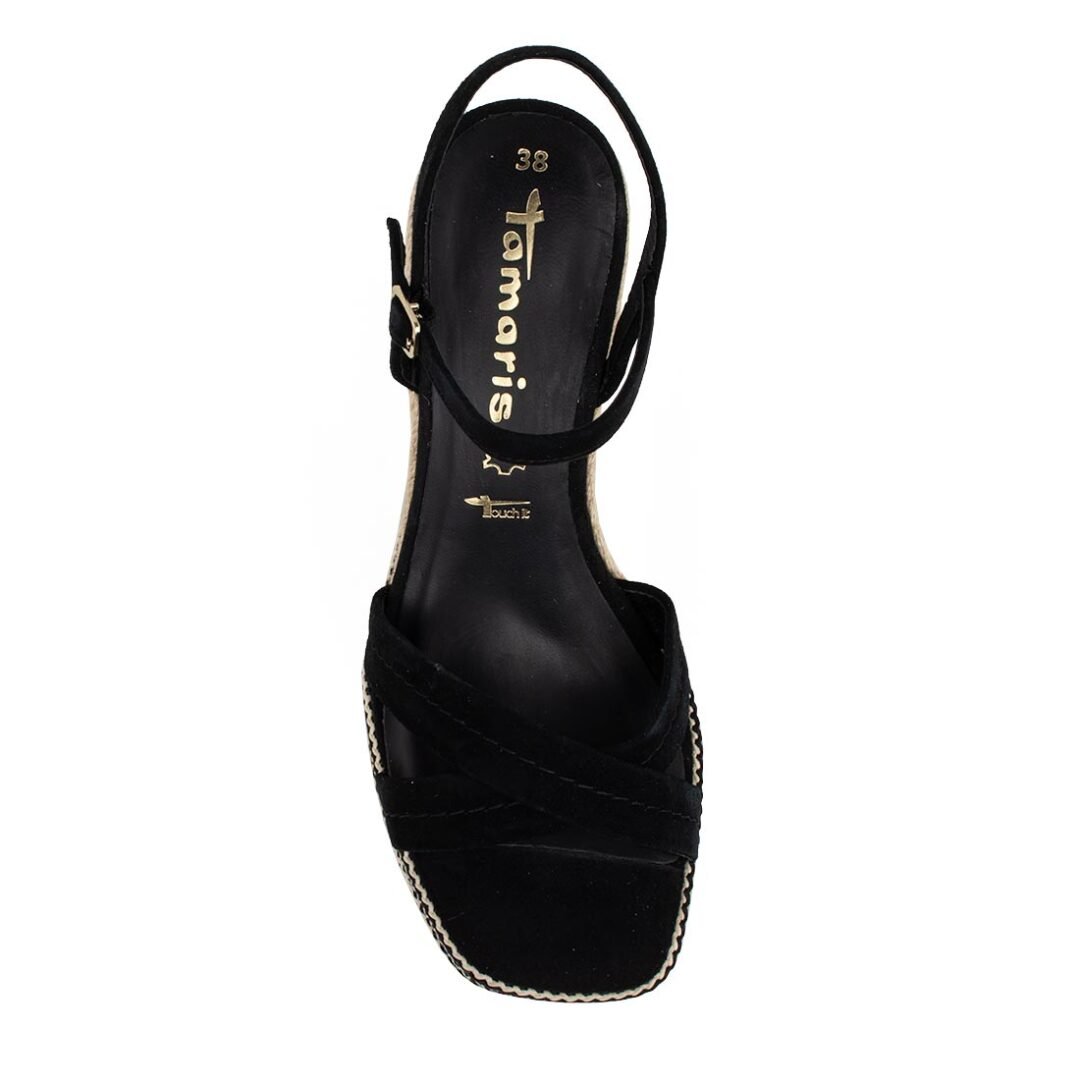 TAMARIS ΓΥΝΑΙΚΕΙΕΣ ΔΕΡΜΑΤΙΝΕΣ ΠΛΑΤΦΟΡΜΕΣ 1-28363-20 001 BLACK - Image 5