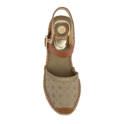 REPLAY ΓΥΝΑΙΚΕΙΕΣ ΥΦΑΣΜΑΤΙΝΕΣ ΕΣΠΑΝΤΡΙΓΙΕΣ SUSAN LYCRA PRINT RP5L0012T 002 BEIGE - Image 5