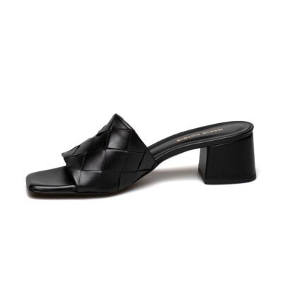 MAKIS KOTRIS ΓΥΝΑΙΚΕΙΑ ΔΕΡΜΑΤΙΝΑ MULES 45-490 ΜΑΥΡΑ - Image 3