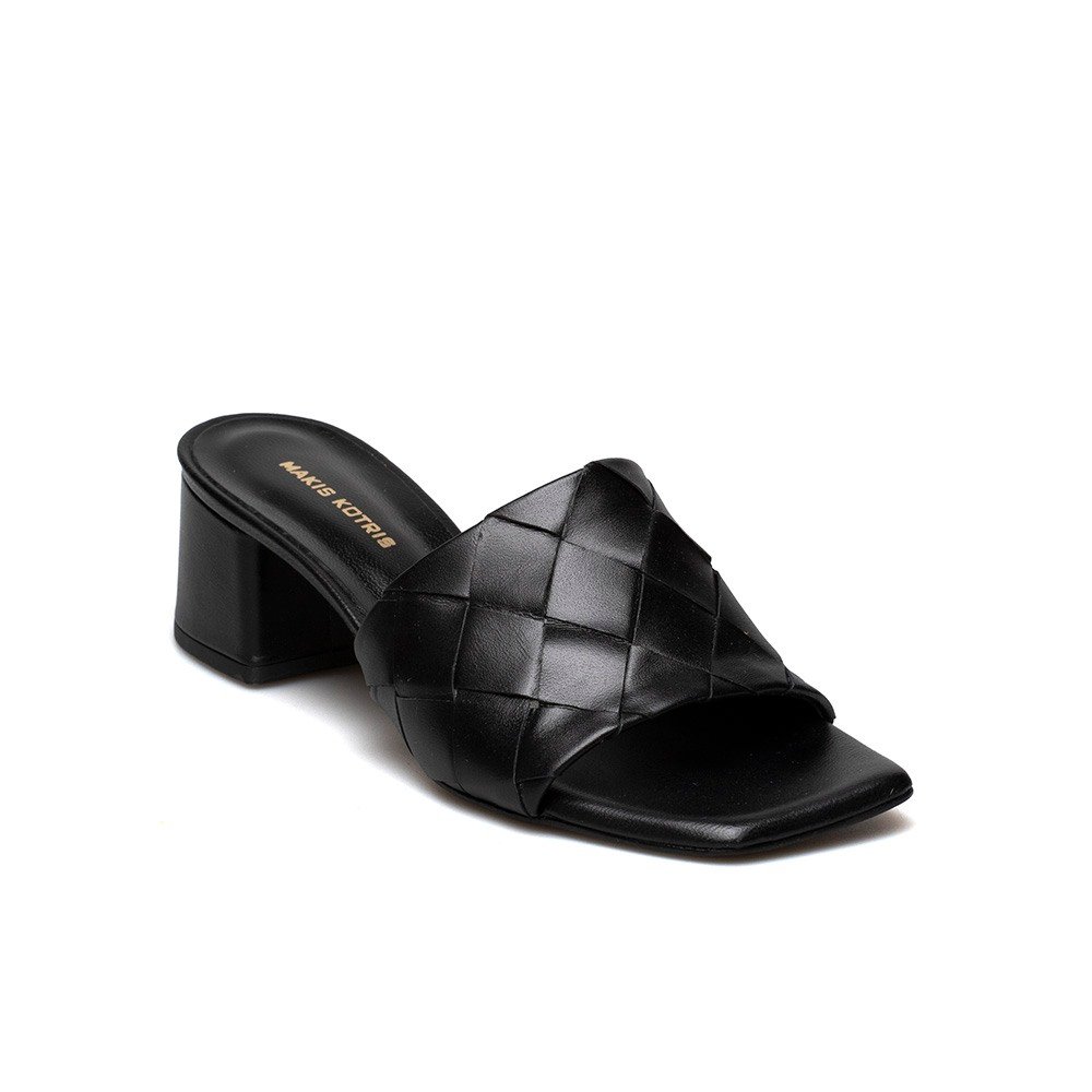 MAKIS KOTRIS ΓΥΝΑΙΚΕΙΑ ΔΕΡΜΑΤΙΝΑ MULES 45-490 ΜΑΥΡΑ - Image 2