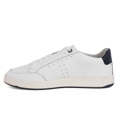 S.OLIVER ΑΝΔΡΙΚΑ ΔΕΡΜΑΤΙΝΑ SUEDE SNEAKERS 5-13612-38 100 WHITE - Image 3