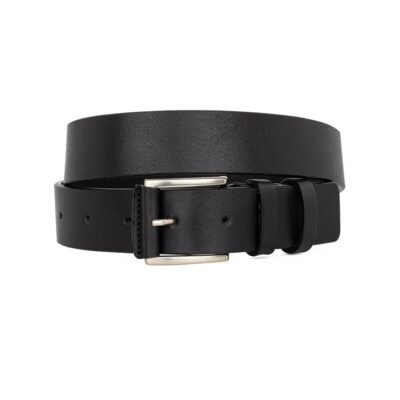 ΑΝΔΡΙΚΗ ΔΕΡΜΑΤΙΝΗ ΖΩΝΗ 4CM SB-4004 ΜΑΥΡΗ