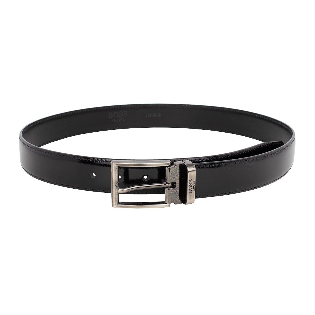 BOSS SHOES ΑΝΔΡΙΚΗ ΔΕΡΜΑΤΙΝΗ ΖΩΝΗ UB004 ΜΑΥΡΟ ΦΛΩΡΕΝΤΙΚ - Image 2