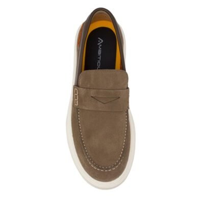 AMBITIOUS ΑΝΔΡΙΚΑ ΔΕΡΜΑΤΙΝΑ LOAFERS KIT 13221A-1299AM SALVIA SUEDE - Image 6