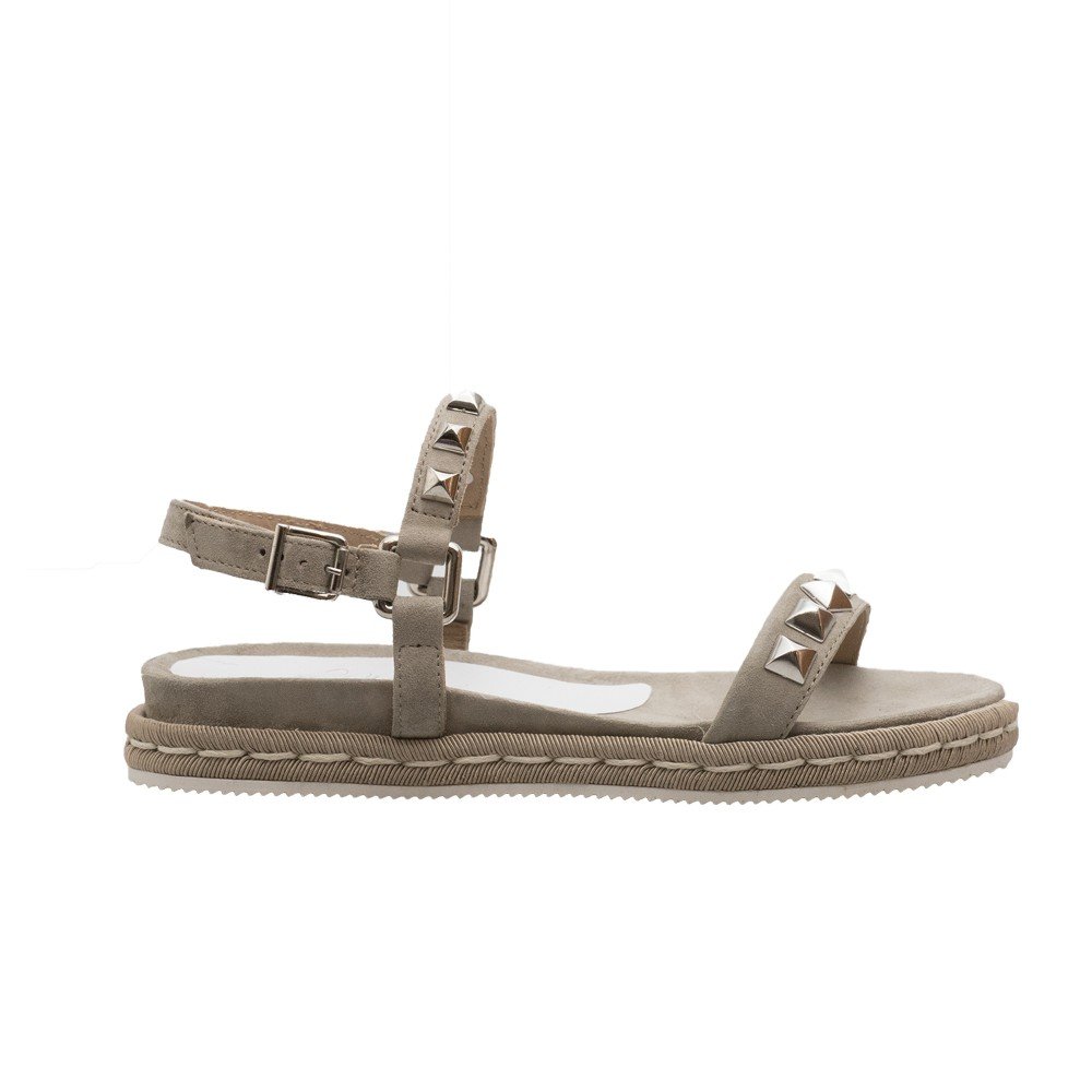 ALPE ΓΥΝΑΙΚΕΙΑ SUEDE ΦΛΑΤ ΣΑΝΔΑΛΙΑ 4223 ΧΑΚΙ