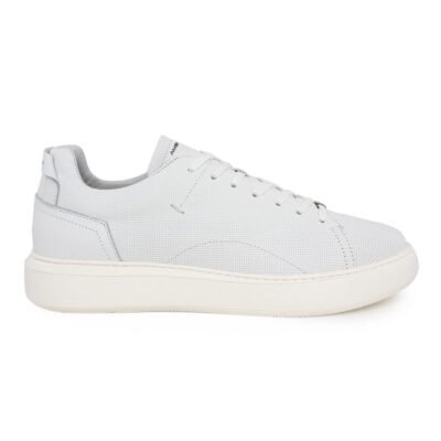 AMBITIOUS ΑΝΔΡΙΚΑ ΔΕΡΜΑΤΙΝΑ SNEAKERS 10443A-4838AM.2 WHITE