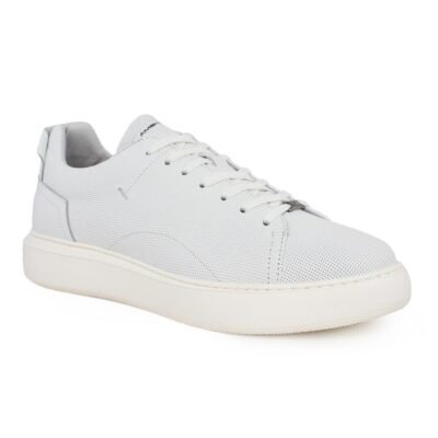 AMBITIOUS ΑΝΔΡΙΚΑ ΔΕΡΜΑΤΙΝΑ SNEAKERS 10443A-4838AM.2 WHITE - Image 2