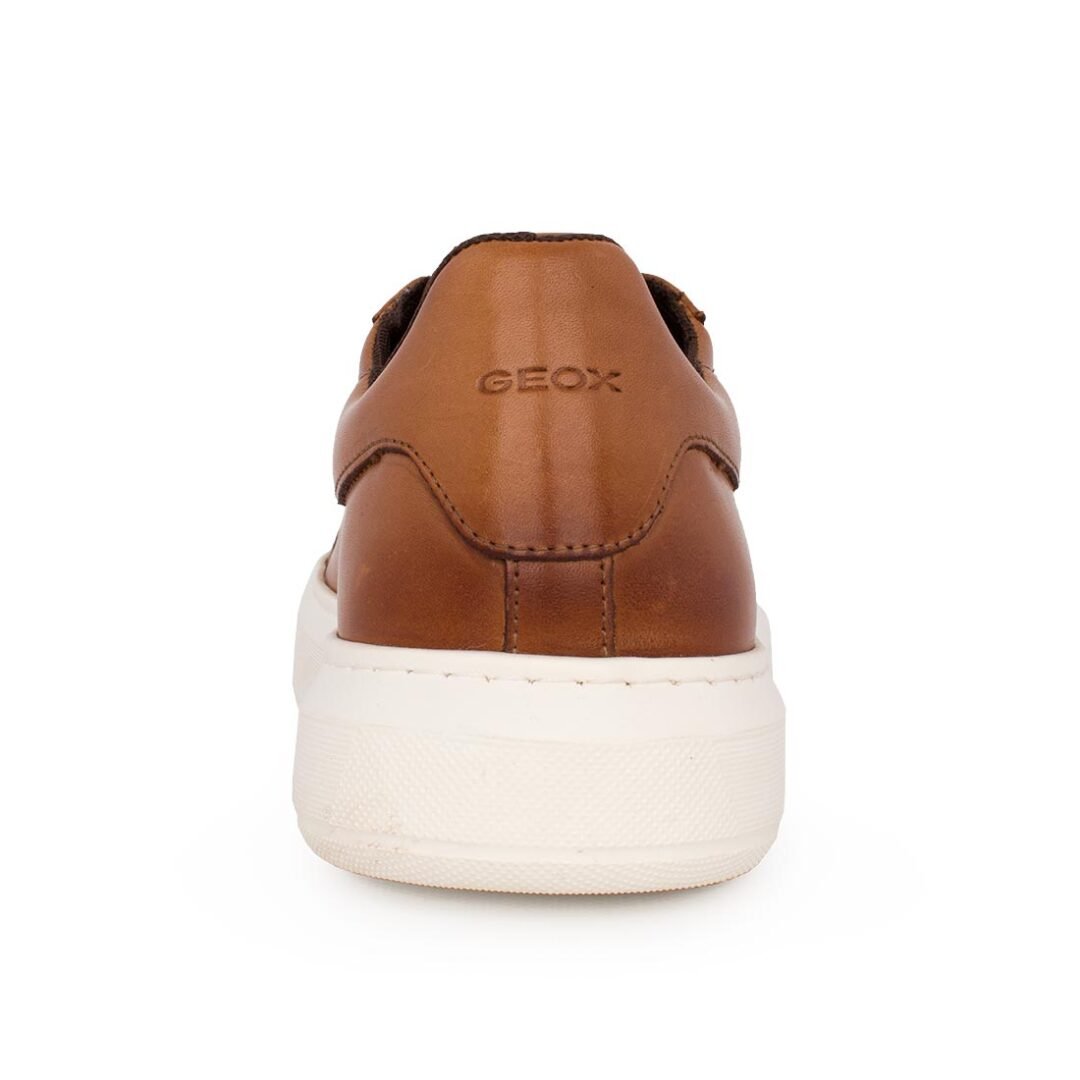 GEOX ΑΝΔΡΙΚΑ ΔΕΡΜΑΤΙΝΑ SNEAKERS U DEIVEN D LIGHT BROWN - Image 4