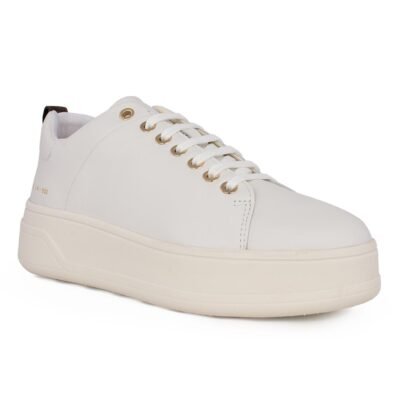 GEOX ΓΥΝΑΙΚΕΙΑ ΔΕΡΜΑΤΙΝΑ COMFORT SNEAKERS D SPHERICA ECUB-2 A WHITE - Image 2