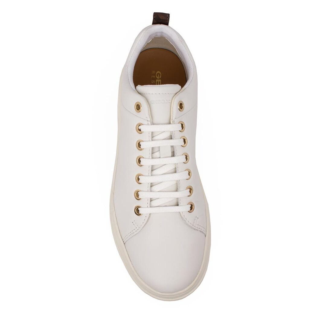 GEOX ΓΥΝΑΙΚΕΙΑ ΔΕΡΜΑΤΙΝΑ COMFORT SNEAKERS D SPHERICA ECUB-2 A WHITE - Image 6