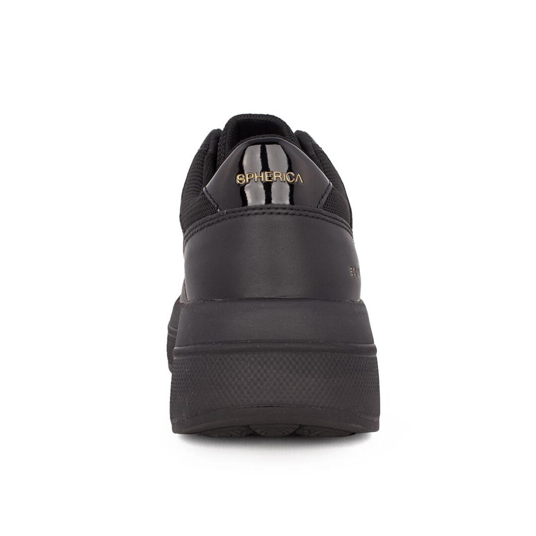 GEOX ΓΥΝΑΙΚΕΙΑ ΔΕΡΜΑΤΙΝΑ COMFORT SNEAKERS D SPHERICA ECUB-3 C BLACK - Image 4