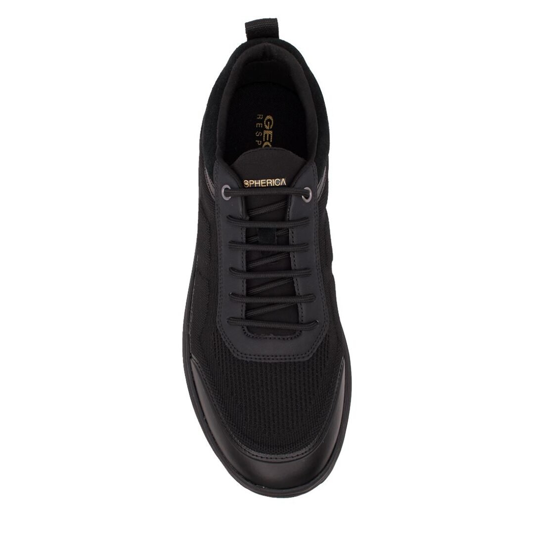 GEOX ΑΝΔΡΙΚΑ ΥΦΑΣΜΑΤΙΝΑ COMFORT SNEAKERS U SPHERICA C BLACK - Image 6