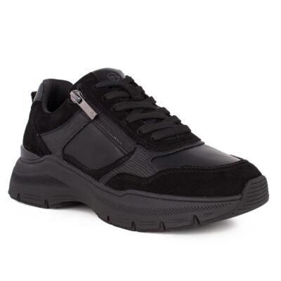 TAMARIS ΓΥΝΑΙΚΕΙΑ ΔΕΡΜΑΤΙΝΑ SNEAKERS 1-23734-42 007 BLACK UNI - Image 2