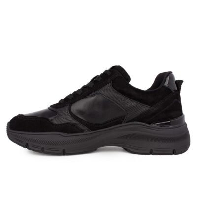 TAMARIS ΓΥΝΑΙΚΕΙΑ ΔΕΡΜΑΤΙΝΑ SNEAKERS 1-23734-42 007 BLACK UNI - Image 3