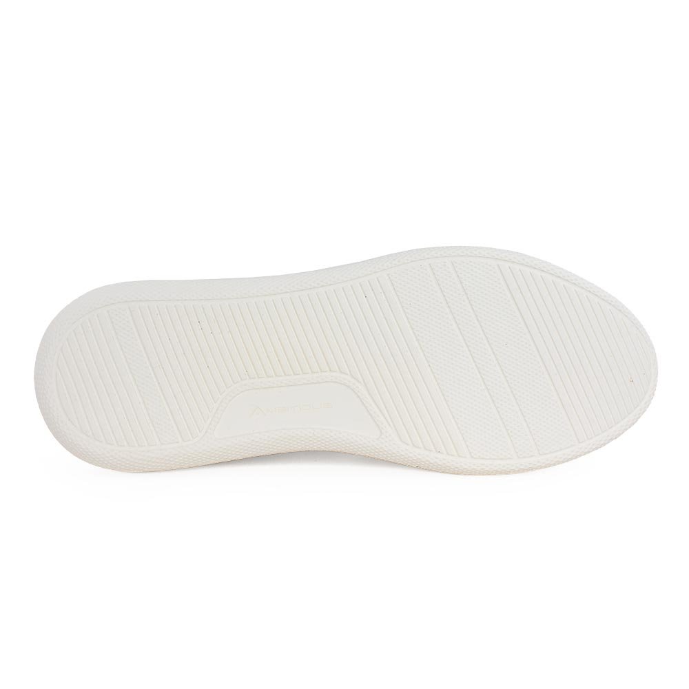 AMBITIOUS ΑΝΔΡΙΚΑ ΔΕΡΜΑΤΙΝΑ SNEAKERS ECLIPSE 10634 WHITE/BLACK - Image 4