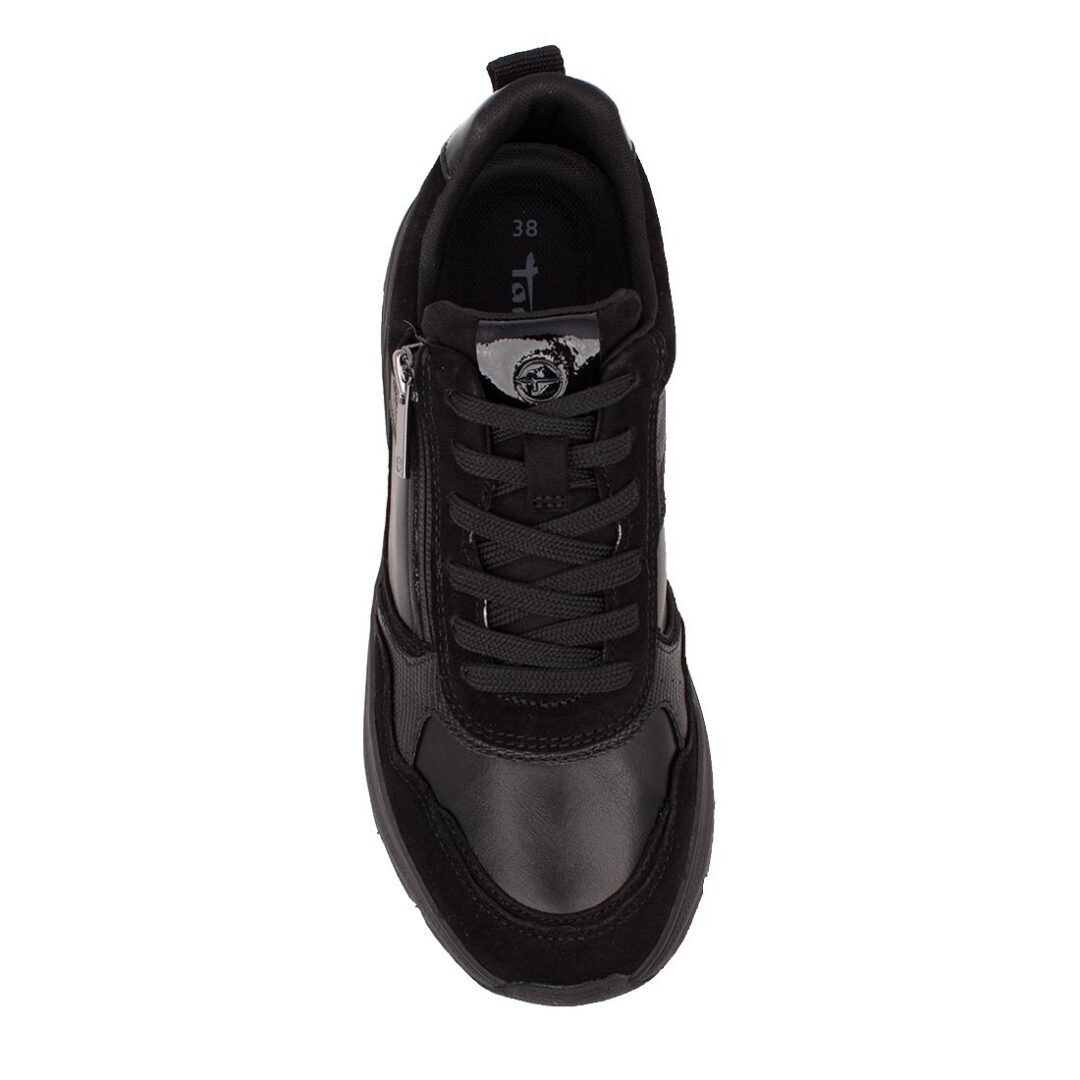 TAMARIS ΓΥΝΑΙΚΕΙΑ ΔΕΡΜΑΤΙΝΑ SNEAKERS 1-23734-42 007 BLACK UNI - Image 5