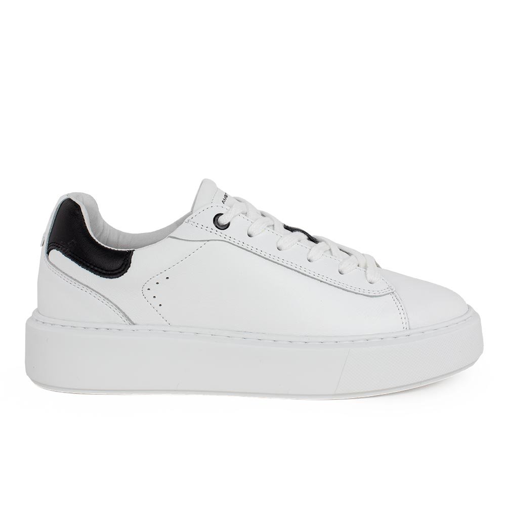 AMBITIOUS ΓΥΝΑΙΚΕΙΑ ΔΕΡΜΑΤΙΝΑ XLight SNEAKERS BOZELADY WHITE/BLACK
